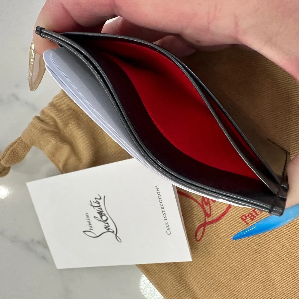 Christian Louboutin M Kios Leather Card Holder